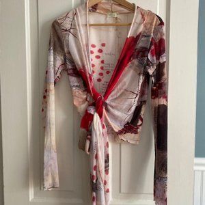 Sexy Mesh Wrap with Ladybug Design